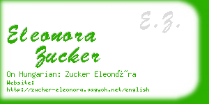 eleonora zucker business card